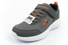 Pantofi sport Skechers Bounder pentru copii cu velcro, ușori, gri la modă
