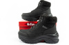 Pantofi de drumeție de iarnă izolați Lee Cooper pentru femei, negri, cu șireturi