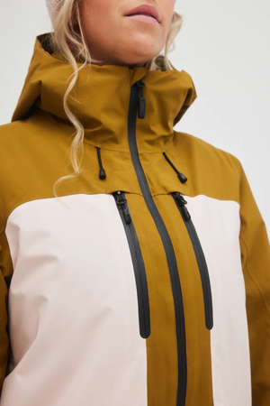 Jachetă sport de iarnă O'Neill pentru femei, pentru snowboarding, GTX RECCO Skis, roz și maro