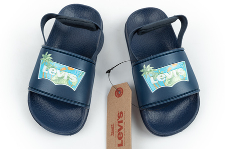 Sandale bleumarin Levi's Pool S Mini pentru băieți