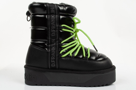 Pantofi de iarna dama D.Franklin [DFSH371007-BLAC], negri.