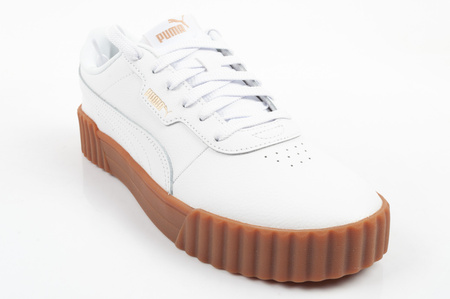 Teniși din piele Puma Carina 3.0 pentru femei, de culoare albă, la modă