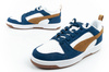 Teniși bărbătești Puma Rebound v6, la modă, confortabili, albi, bleumarin, maro