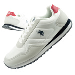 Teniși bărbătești U.S. Polo Assn., la modă, confortabili, albi