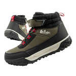 Ghete de zăpadă Lee Cooper pentru copii, căptușite cu velcro, izolate, kaki la modă