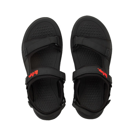 Sandale Lee Cooper pentru bărbați cu velcro, de vară, negre, ușoare