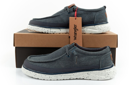 Pantofi sport Wrangler pentru bărbați, Mocasini Makena Stone, Albastru, Bleumarin la modă