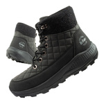 Pantofi de drumeție izolați Lee Cooper pentru femei, piele ecologică neagră