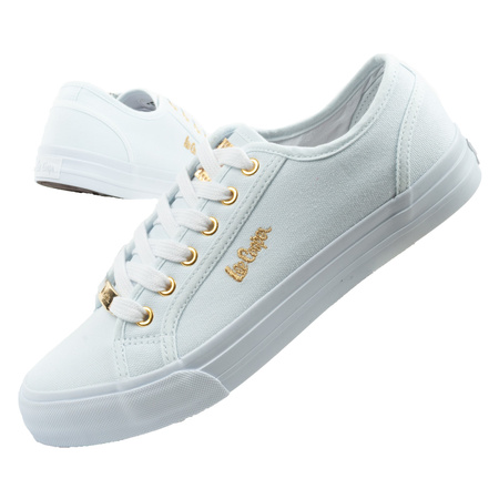Teniși Lee Cooper pentru femei, albi la modă, confortabili