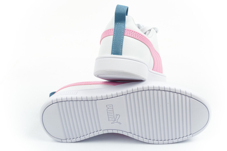 Pantofi sport Puma, adidasi copii Rickie, albi, la moda