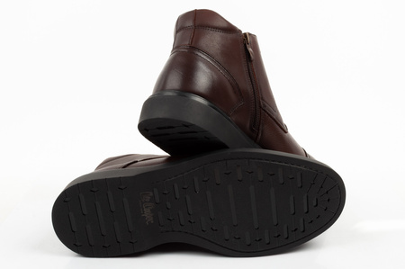 Ghete elegante Lee Cooper pentru bărbați, din piele, maro, cu izolație