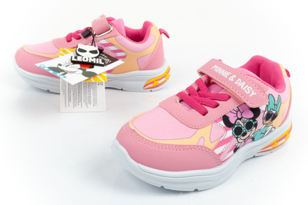Pantofi sport pentru copii Leomil [DM011005] Minnie Mouse LED, roz.