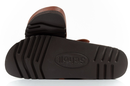 Pantofi șlapi bărbați Scholl Jake [F306981011] șlapi din piele, maro.