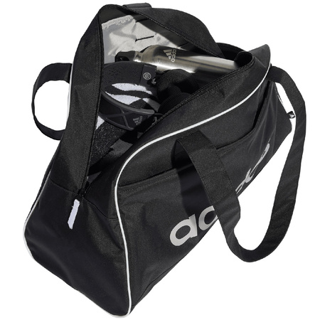 Geantă de antrenament și călătorie Adidas Linear 33.5L, neagră, mare, pentru femei