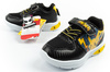 Pantofi sport pentru copii Leomil, adidași ușori Pokemon cu velcro, LED, negru și galben