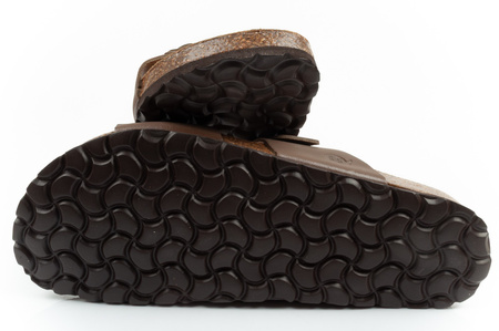 Pantofi sport Bio Bio pentru bărbați, Șlapi modelați, Piele naturală, Maro deschis