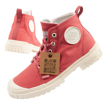 Ghete înalte Palladium Pampa SP20 pentru femei, roșu cărămiziu