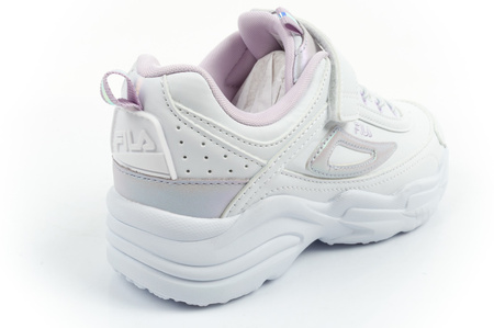 Pantofi sport Fila Skye V Kids cu velcro pentru fete, albi