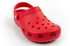 Sandale Crocs Classic pentru copii, culoare roșie, confortabile și ușoare