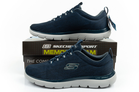 Pantofi sport pentru bărbați Skechers Summits-Louvin [232186/NVY] SLIP-ON, bleumarin.