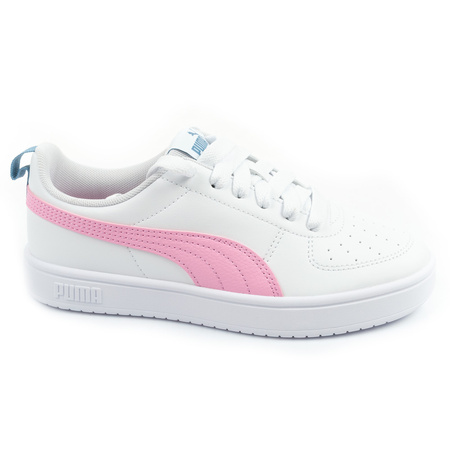 Pantofi sport Puma, adidasi copii Rickie, albi, la moda