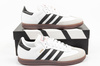 Teniși Adidas Samba, piele la modă, alb