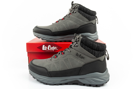 Pantofi de drumeție de iarnă Lee Cooper pentru bărbați cu baretă izolată la gleznă, gri