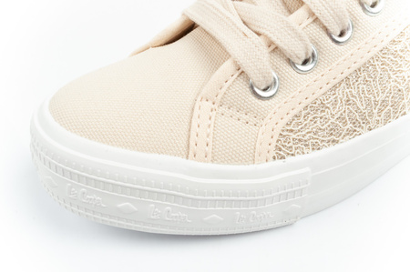 Pantofi sport pentru femei Lee Cooper, cu dantelă strălucitoare, bej [LCW-25-31-3420L]
