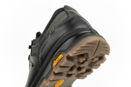 Pantofi de drumeție din piele Grisport Nero Oliato SPO-TEX pentru bărbați, negri