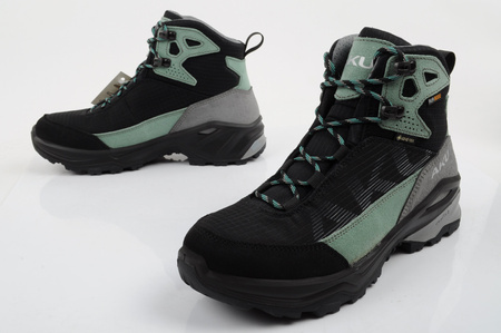 Pantofi de drumeție din piele Aku Adapta Gore-Tex pentru femei, negru/verde