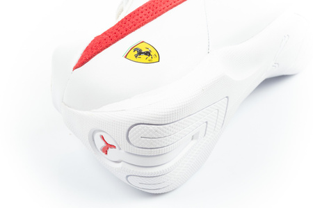 Pantofi sport Puma pentru bărbați Ferrari Future Cat, piele naturală albă, la modă