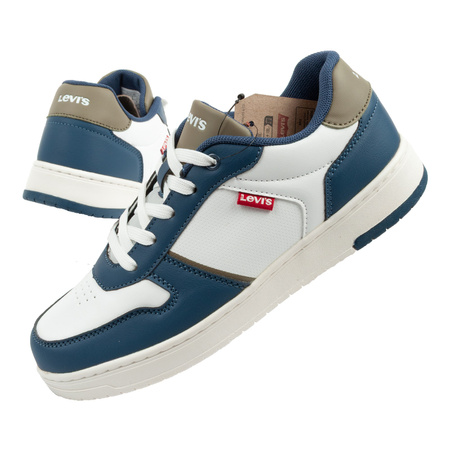 Teniși Levi's Kick Se pentru copii, albi, confortabili, la modă