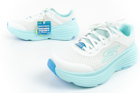 Pantofi sport Skechers Max Cushioning [129470/WLB] pentru alergare, alb și albastru.