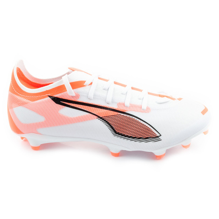 Ghete de fotbal Puma Ultra 5 Match FG/AG, Teren Ferm, Alb/Portocaliu