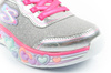 Pantofi sport Skechers S Lights LED cu velcro pentru fete, gri