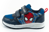 Pantofi sport pentru copii Leomil, pantofi sport Spiderman, ușori, cu velcro, negru, albastru