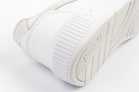 Teniși sport Puma Carina Mia din piele pentru femei, culoare albă