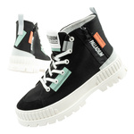 Ghete negre pentru femei Palladium Pallashock Backzip 2