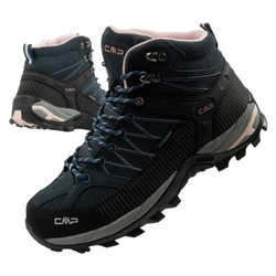 Pantofi trekking CMP Rigiel impermeabili până la gleznă pentru femei, bleumarin