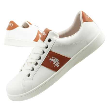 Pantofi sport U.S. Polo Assn. pentru bărbați, la modă, albi, confortabili