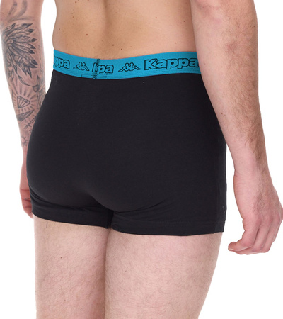 Kappa Herren-Boxershorts [351K1JW ADN] 2er-Pack, schwarz.
