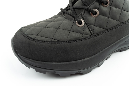 Pantofi de drumeție izolați Lee Cooper pentru femei, piele ecologică neagră