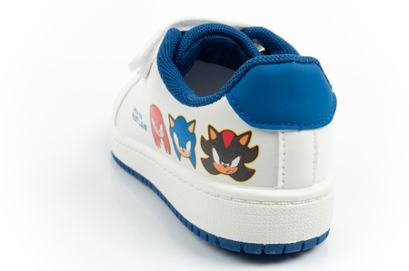 Teniși Leomil Sonic ușori cu velcro pentru copii, de culoare albă