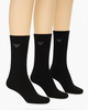 Șosete Emporio Armani Calza din bumbac pentru bărbați, negre, set de 3