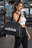 Geantă de antrenament și călătorie Adidas Linear 33.5L, neagră, mare, pentru femei