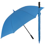 Umbrelă de golf manuală Perletti XXL, lungime 132 cm, albastră, rezistentă la vânt