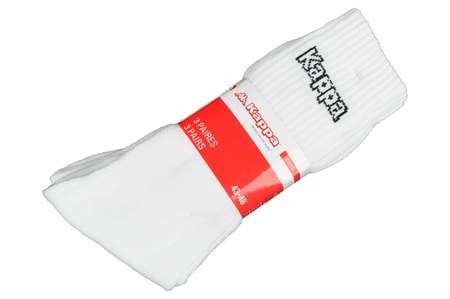 Kappa șosete lungi albe [34113IW 900] 3PAK