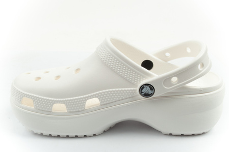 Sandale Crocs Classic Platform pentru femei și bărbați, unisex, la modă, albe