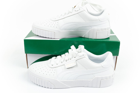 Pantofi sport pentru femei Puma Cali, piele, platformă albă, la modă