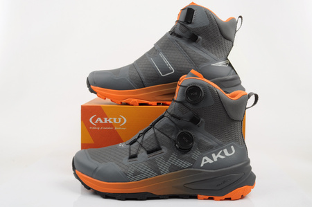 Pantofi de drumeție Aku Furiosa BOA GTX Vibram pentru bărbați, gri la modă